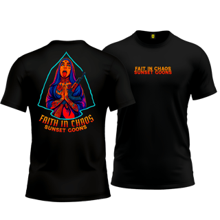 Camiseta Sunset Goons – Faith in Chaos - Mamba Army
