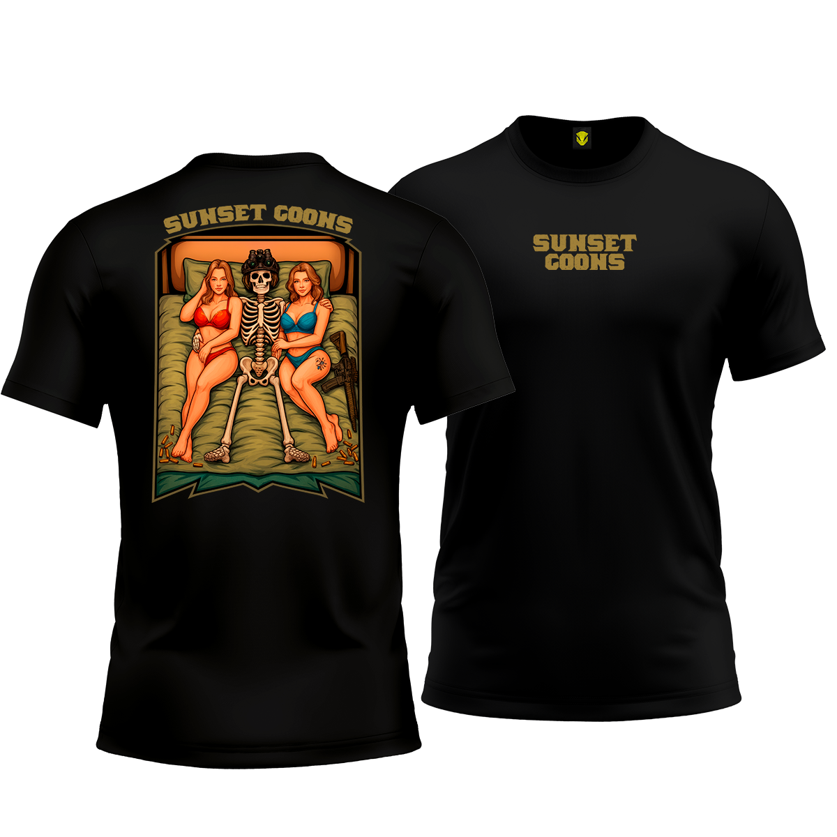 Nome do produto: Camiseta Sunset Goons – Skull King Lounge - Mamba Army