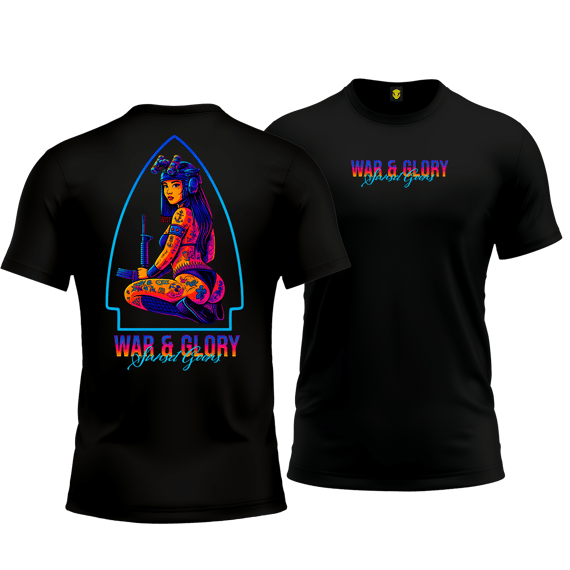 Camiseta Sunset Goons – War & Glory Neon Operator - Mamba Army
