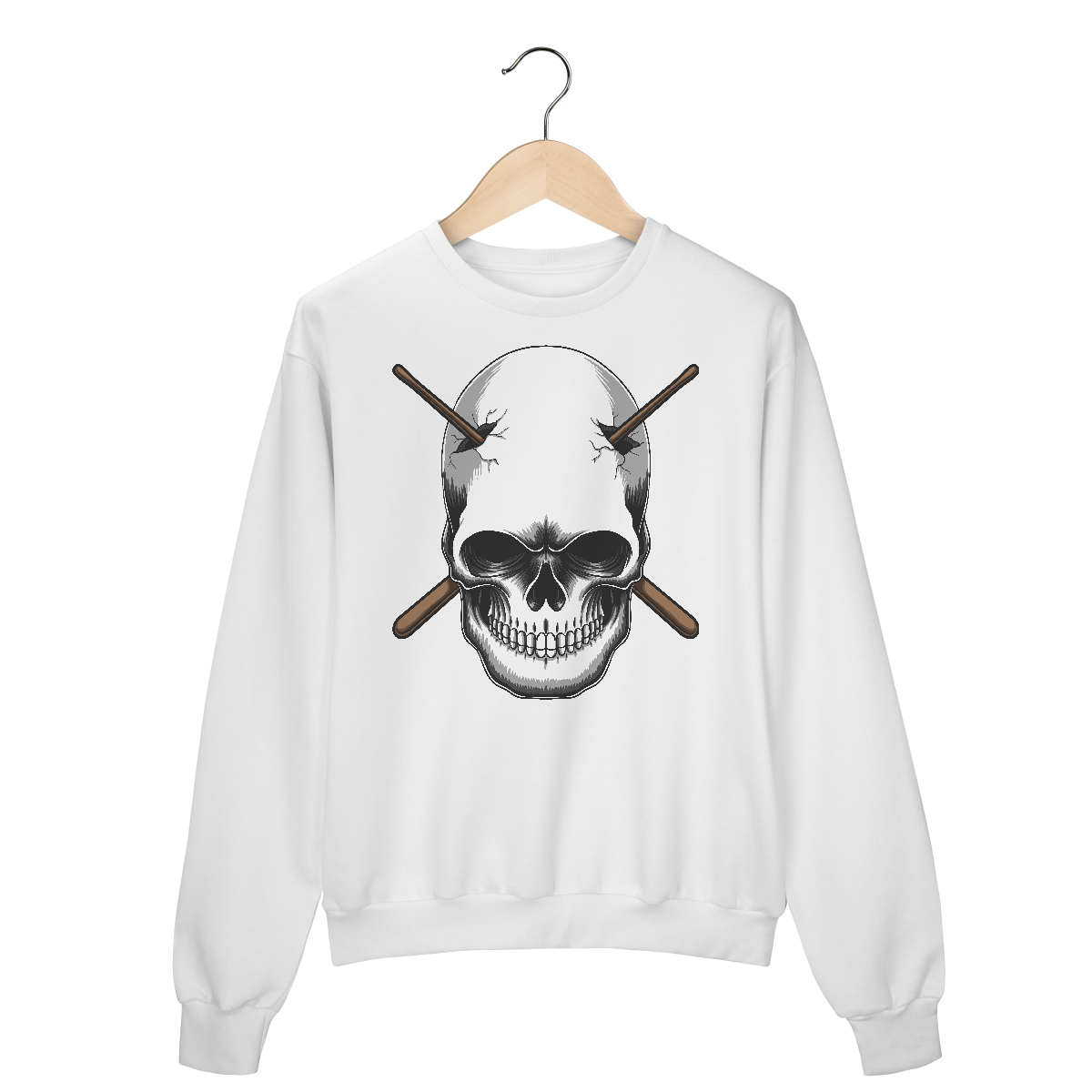 Nome do produto: SKELETON DRUMMER - MOLETOM FECHADO