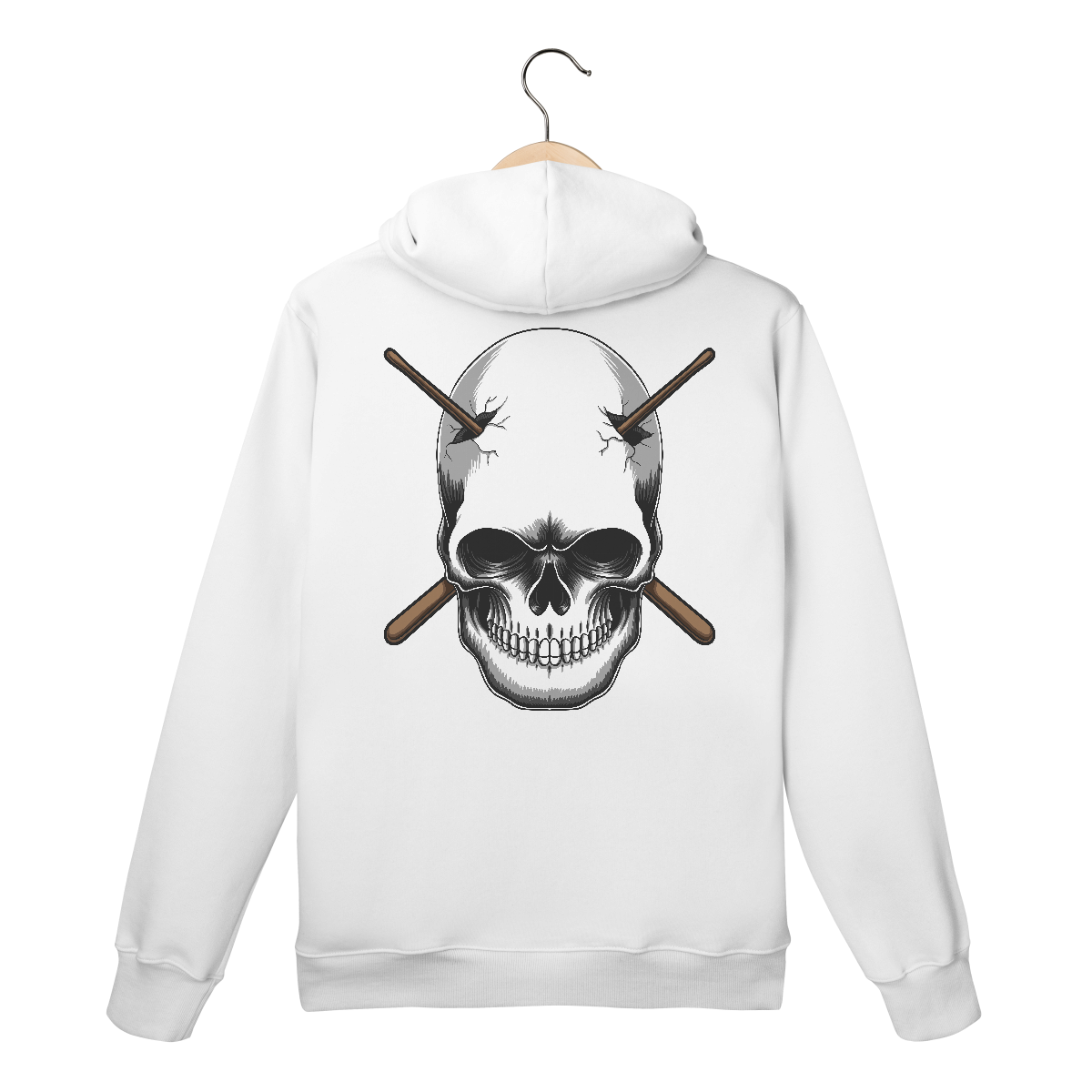 Nome do produto: SKELETON DRUMMER - MOLETOM CANGURU