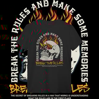 Nome do produtoQUEBRE AS REGRAS - UNISSEX [FRENTE]