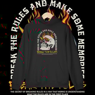 Nome do produtoQUEBRE AS REGRAS - MOLETOM CANGURU [FRENTE]