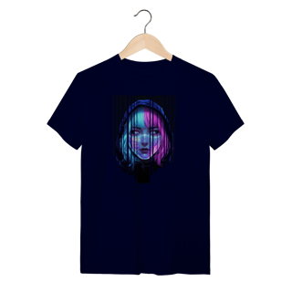 Nome do produto Camiseta “Neon Mind” – Luz e Sombras do Futuro