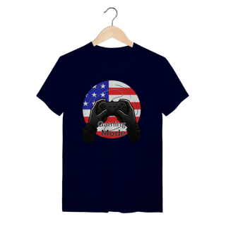 Nome do produto Camiseta “Gaming Mode: USA” – Power Up America