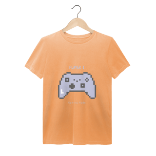Nome do produto Camiseta “Player 1 – Gaming Mode” – Clássico em 8 Bits