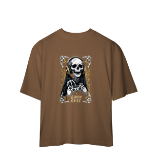 Nome do produto Camiseta Oversized “Game Over” – Modo Sombrio Ativado