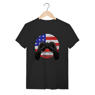 Nome do produto Camiseta “Gaming Mode: USA” – Power Up America