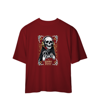 Nome do produto Camiseta Oversized “Game Over” – Modo Sombrio Ativado