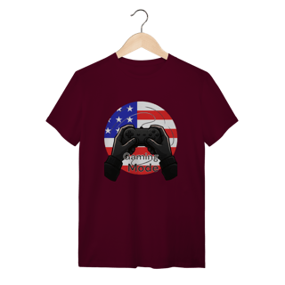 Nome do produto Camiseta “Gaming Mode: USA” – Power Up America