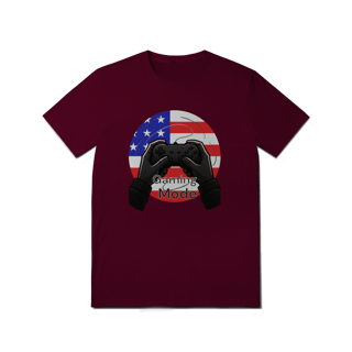Nome do produto Camiseta “Gaming Mode: USA” – Power Up America