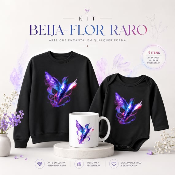 Kit FAMÍLIA BEIJA FLOR 