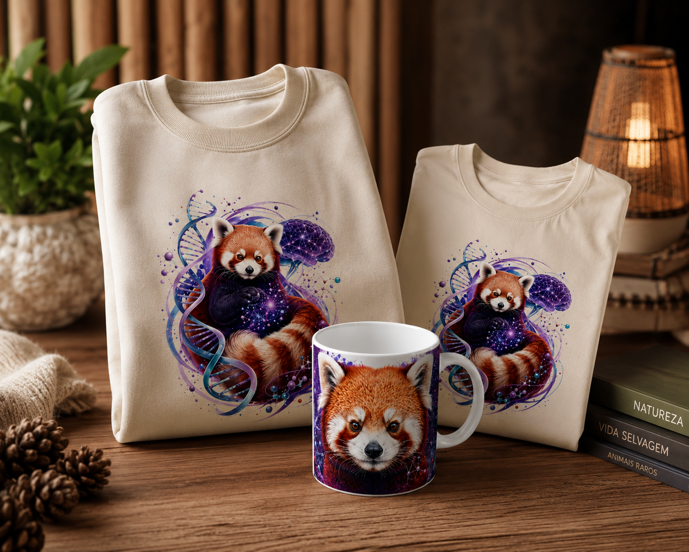 Kit Panda Vermelho Raro
