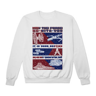 Nome do produto Moletom Star Wars (Naves)