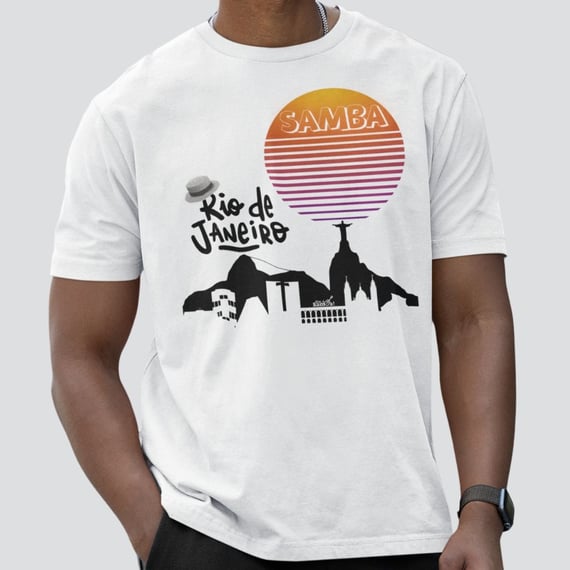 Camiseta Masculina Quality - Rio de Janeiro Terra do Samba