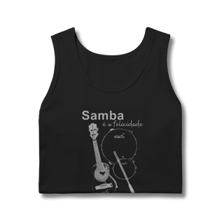 Nome do produto Regata Quality Masculina - Samba é a Felicidade em Forma de Som