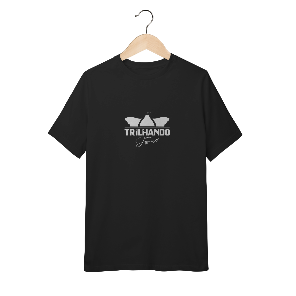 Nome do produto: CAMISETA INFANTIL - TRILHANDO COM JONÃO