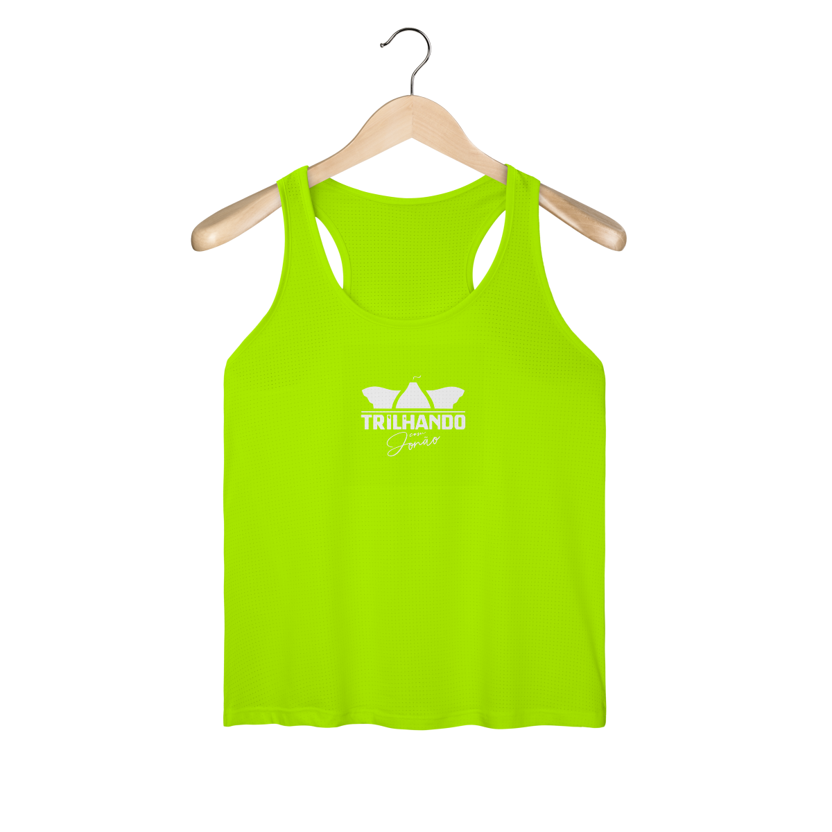 Nome do produto: REGATA UV FEM - TRILHANDO COM JONÃO