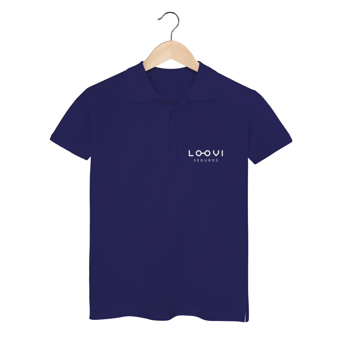 Nome do produto: POLO FEMININA (FRENTE) - LOOVI BRANCO