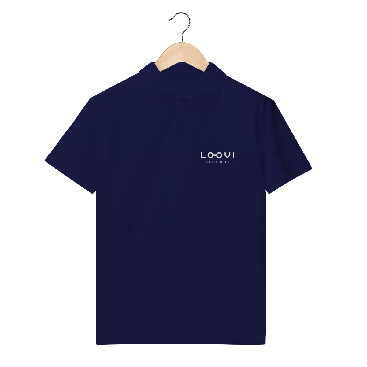 Nome do produto: POLO MASCULINA (FRENTE) - LOOVI BRANCO