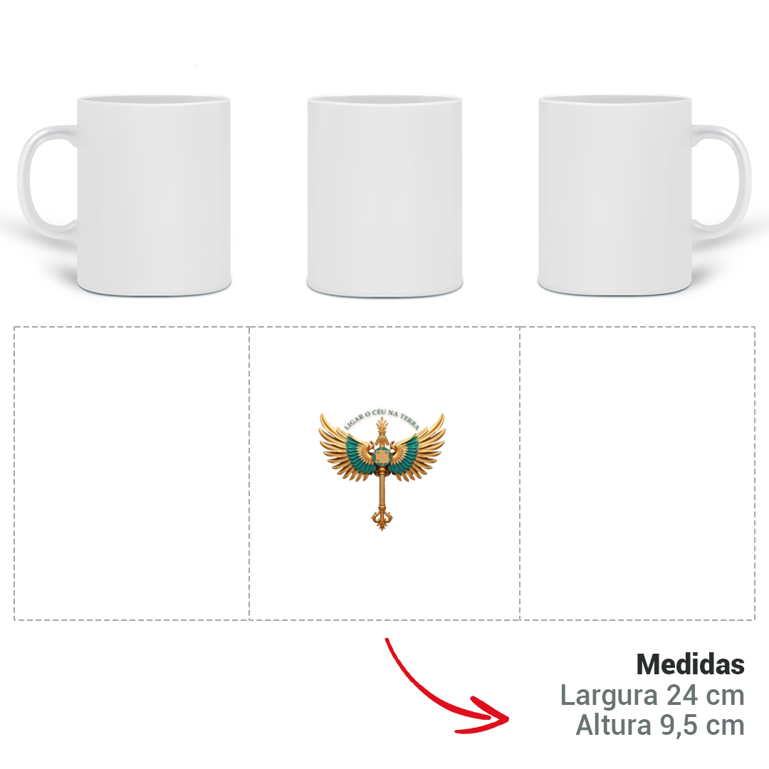 Nome do produto: CANECA MÁGICA - BRASIL DE DRONE