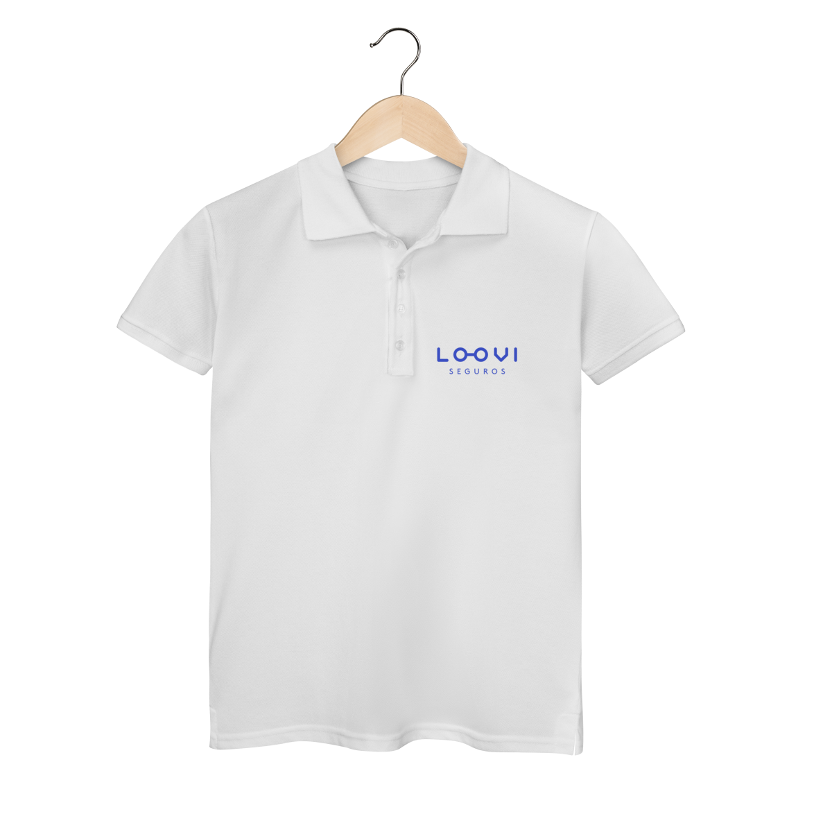 Nome do produto: POLO FEMININA (FRENTE) - LOOVI AZUL
