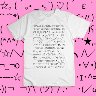 Camiseta 'kaomoji'