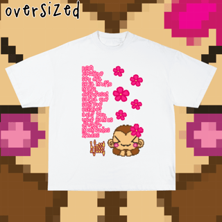 Camiseta Oversized 'mensagem de bom dia'