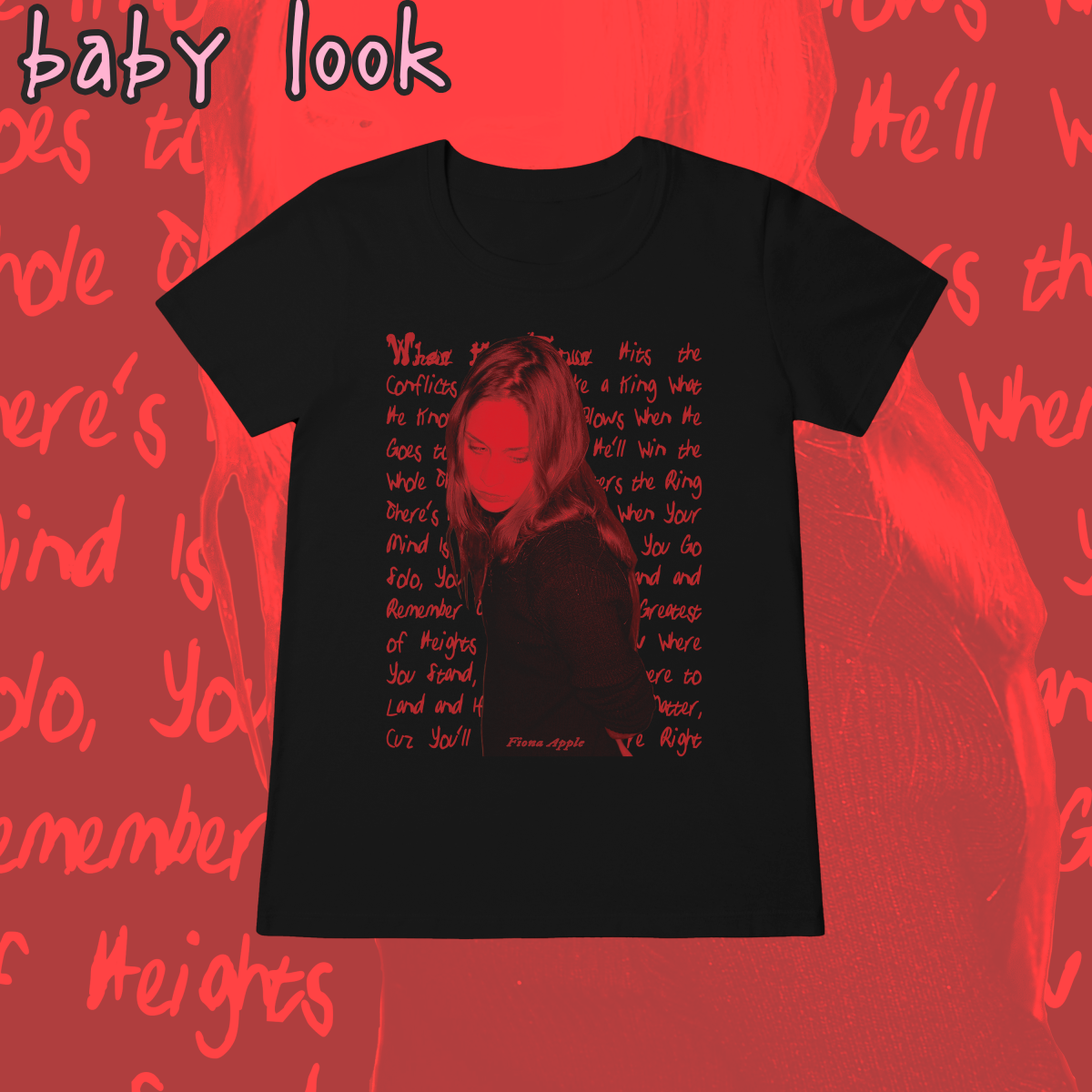 Nome do produto: Baby Look \'WHEN THE PAWN (Fiona Apple)\'