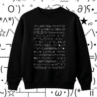 Nome do produto Moletom Blusão 'kaomoji'