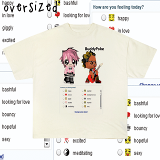 Nome do produto Camiseta Oversized 'BuddyPoke' (estampa versão apenas frente)