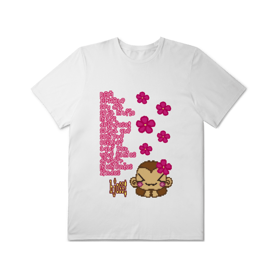 Camiseta Plus Size 'mensagem de bom dia'