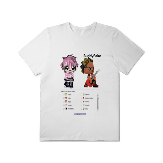 Camiseta Plus Size 'BuddyPoke' (Estampa apenas frente)
