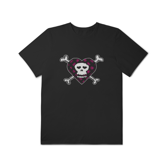 Camiseta Plus Size 'SKULL Emo Princess (Avril Lavigne Inspo)'