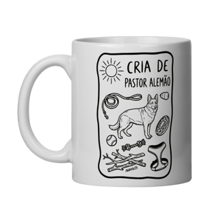 Nome do produto caneca • cria de pastor alemão