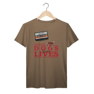 Nome do produto t-shirt prime • music and dogs saves lives