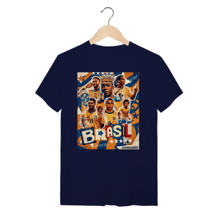 Nome do produto Camiseta Brasil Ídolos - Seleção Brasileira Pentacampeã