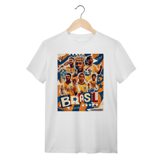 Nome do produto Camiseta Brasil Ídolos - Seleção Brasileira Pentacampeã