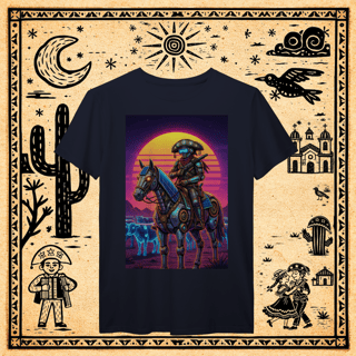 Nome do produto Prime - Camiseta Cyber-Cangaceiro & Montaria Mecha