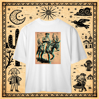 Nome do produto Oversized - Camiseta Vaqueiro Glitch