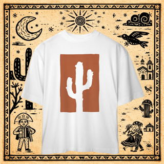 Nome do produto Oversized - Camiseta Mandacaru Negative Space