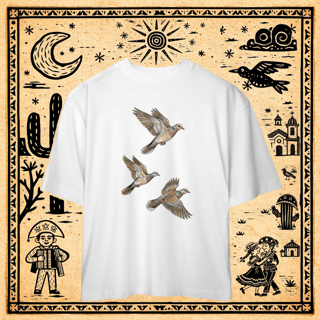 Nome do produto Oversized - Camiseta Revoada da Asa Branca