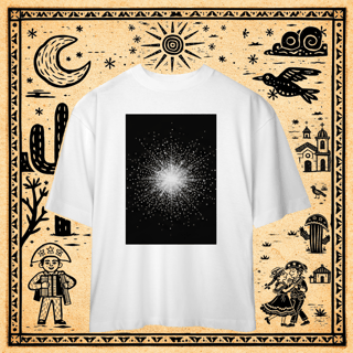 Nome do produto Oversized - Camiseta Céu Estrelado Digital