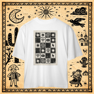 Nome do produto Oversized - Camiseta Xilo-Tech Grid