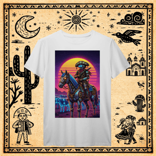 Nome do produto Prime - Camiseta Cyber-Cangaceiro & Montaria Mecha