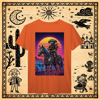 Nome do produto Prime - Camiseta Cyber-Cangaceiro & Montaria Mecha