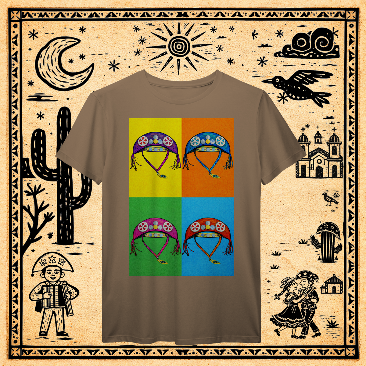 Nome do produto: Prime - Camiseta Cangaço Pop Grid