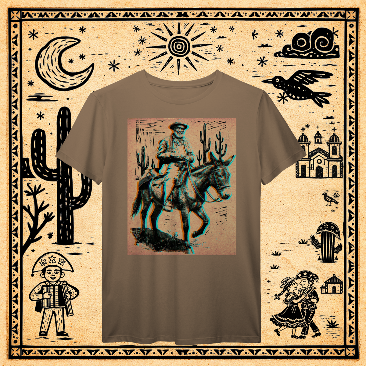 Nome do produto: Prime - Camiseta Vaqueiro Glitch