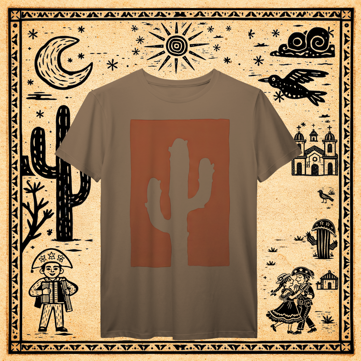 Nome do produto: Prime - Camiseta Mandacaru Negative Space