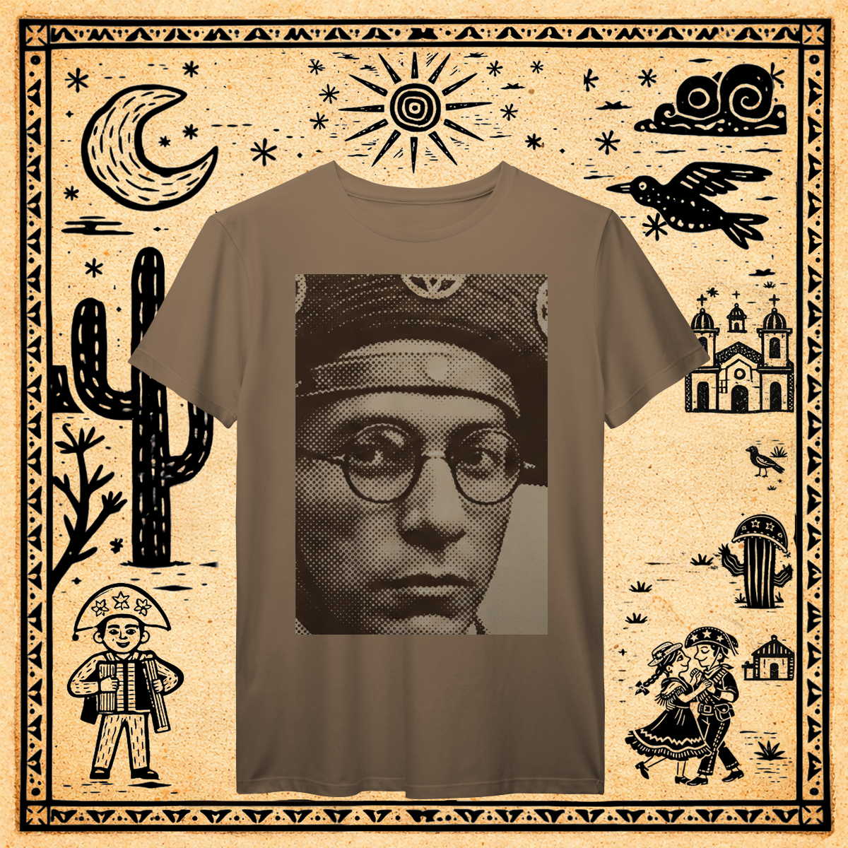 Nome do produto: Prime - Camiseta Lampião Halftone